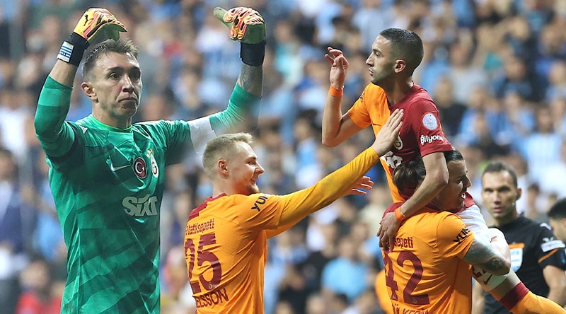 Galatasaray, Adana Demirspor 3 golle devirdi, Fenerbahçe'nin rekorunu egale etti!