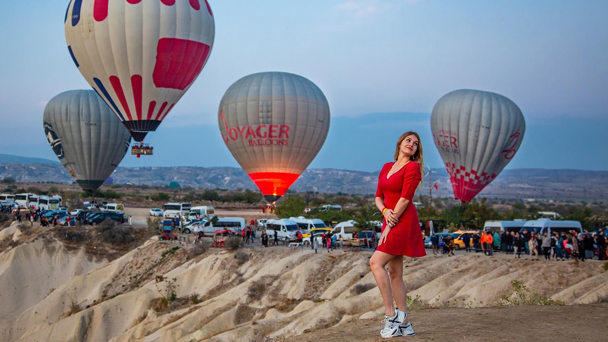 Kapadokya'ya bayram akını