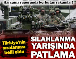 Türkiye askeri harcamalarda dünyada 22'nci sıraya yükseldi