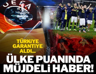 Ülke puanı sıralamasında Türkiye'ye müjdeli haber!