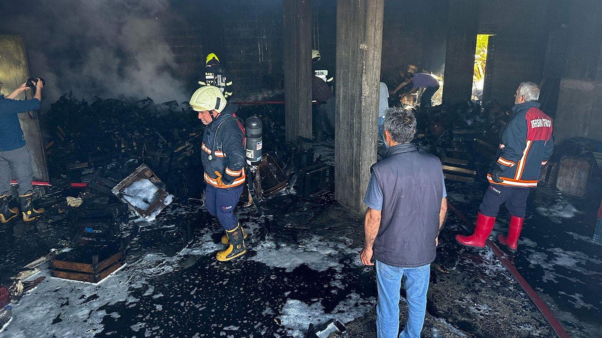 Mersin'de korkutan yangın