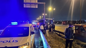Yolcu otobüsü kaza yaptı: 2 yaralı
