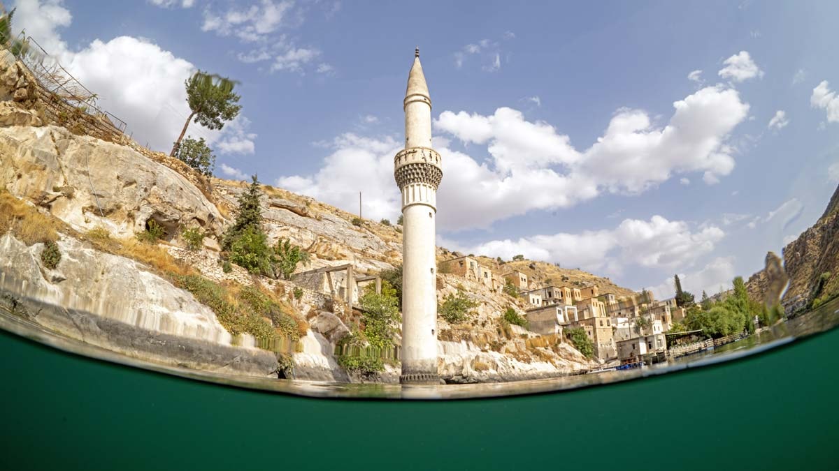 Sakin şehir Halfeti su altından görüntülendi