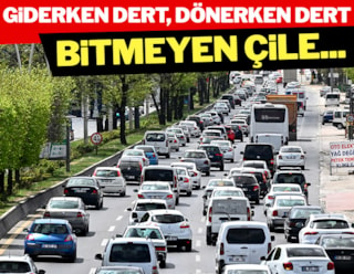 Bayram dönüşü devam ediyor! İstanbul yolunda trafik kilit...