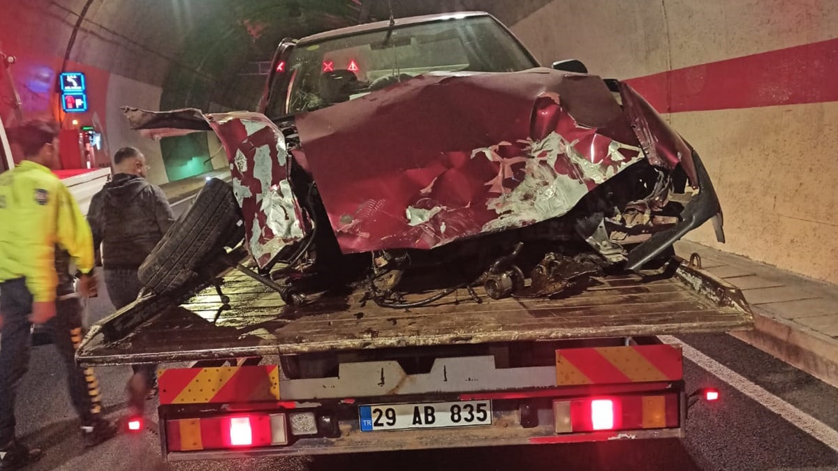 Zigana Tüneli'nde feci kaza