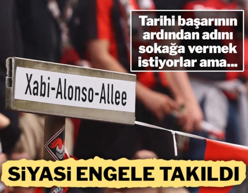 'Xabi Alonso Caddesi'ne siyasi engel