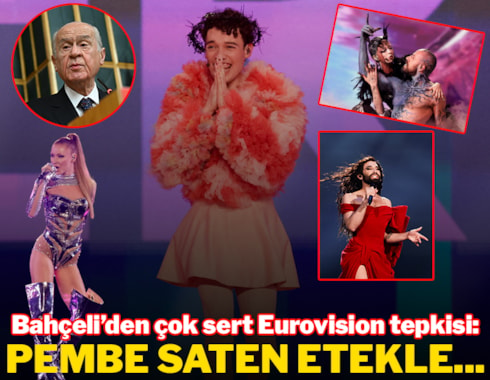 Bahçeli'den çok sert Eurovision tepkisi: Tüylü ceket, pembe saten etek