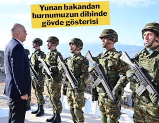 Yunan Savunma Bakanı'ndan Bodrum karşısındaki adalarda askeri şov