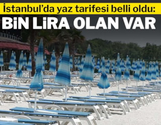 İstanbul'da plajın yaz tarifesi belli oldu