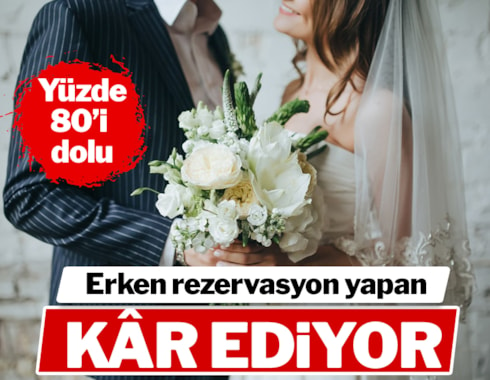 İstanbul'daki düğün salonlarının yüzde 80'i doldu