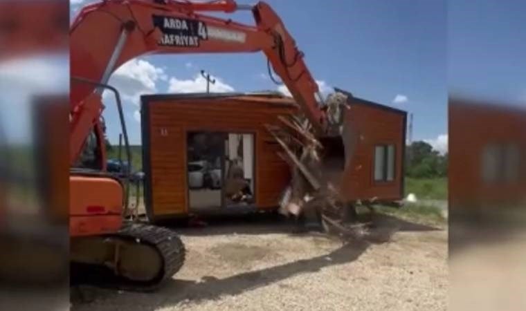 Tiny house yıkımı Edirne'yi karıştırdı