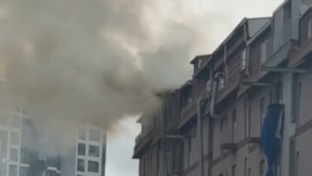 Başakşehir'de terlik atölyesinde yangın