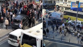 İstanbul'da cip yayaların arasına daldı: Yaralılar var
