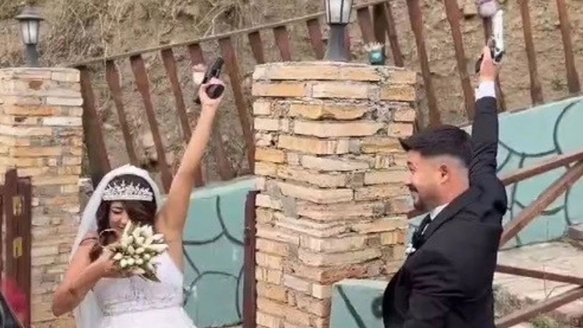 Havaya ateş açan damat hakkında işlem