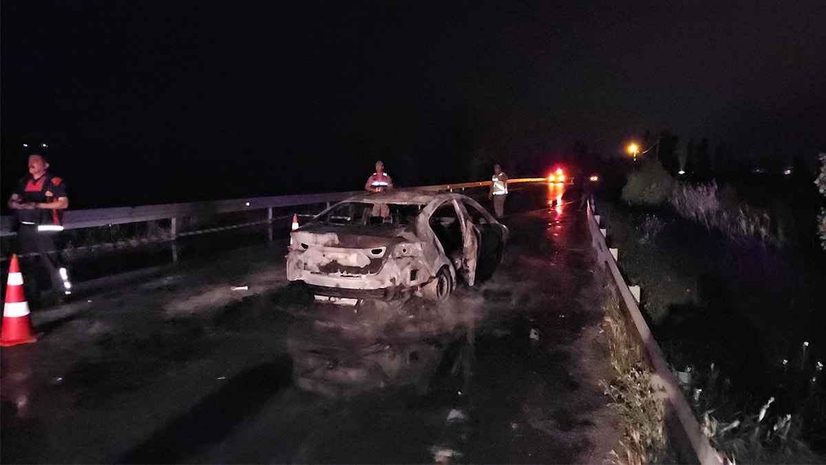 Korkunç kaza: Yanarak can verdi