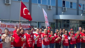 Purmo işçileri greve başladı