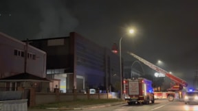 Bursa'da iplik fabrikasındaki yangın söndürüldü