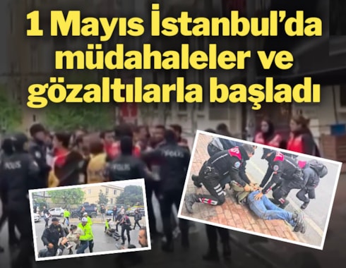 Taksim'e çıkmak isteyen ilk gruba gözaltı