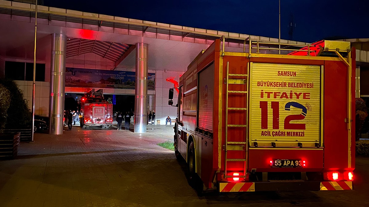 Samsun'da belediye arşivinde yangın