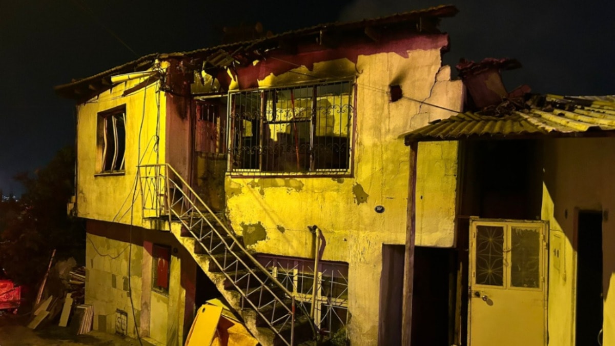 Prizde unutulan şarj aleti yangına sebep oldu