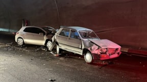 Tünelde zincirleme kaza: 5 kişi yaralandı