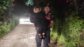 Zonguldak'ta kayıp çocuk ormanda uyurken bulundu
