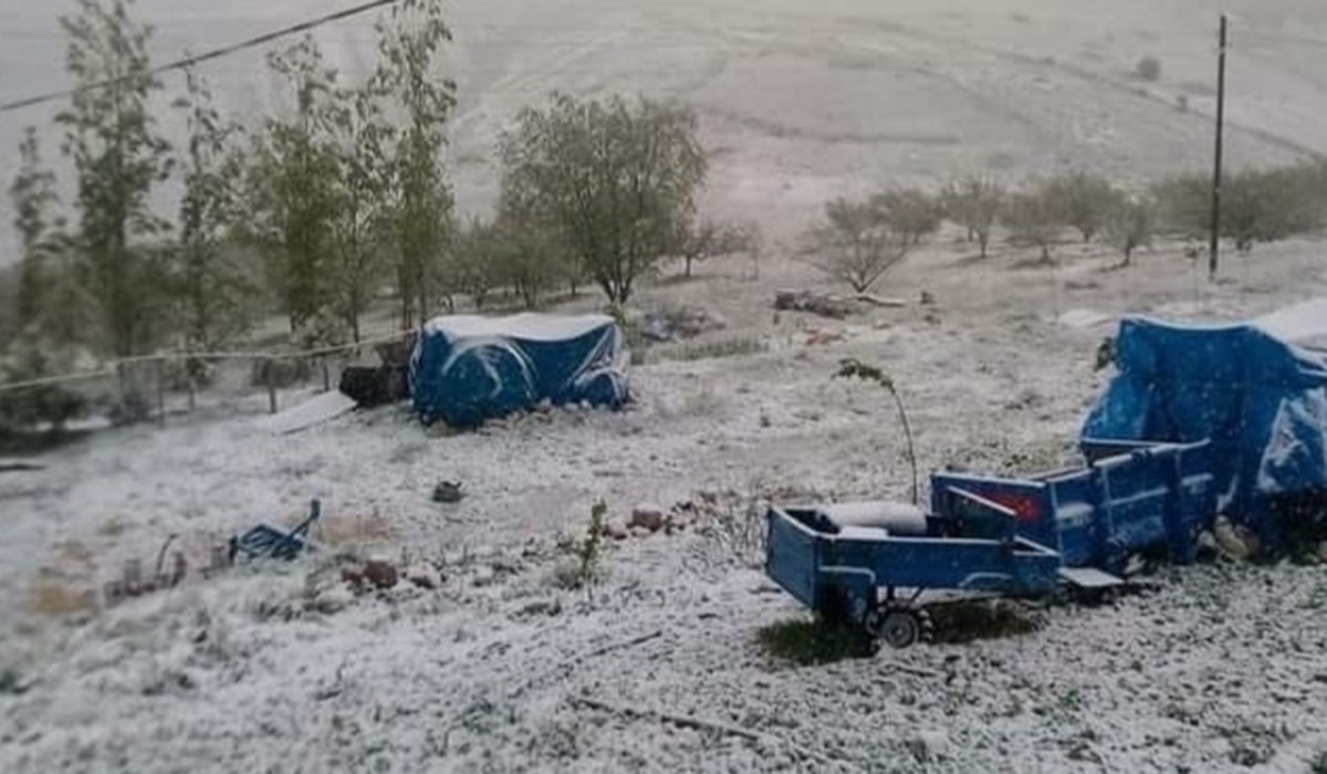 Malatya'nın yüksek kesimlerine kar yağdı
