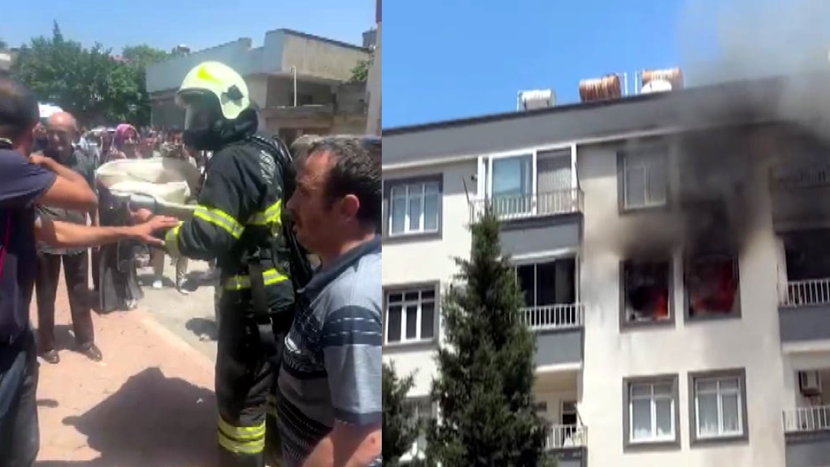 Kahramanmaraş’ta korkutan yangın: Bebek mahsur kaldı