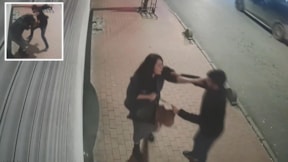 Yolda yürüyen kadına korkunç saldırı