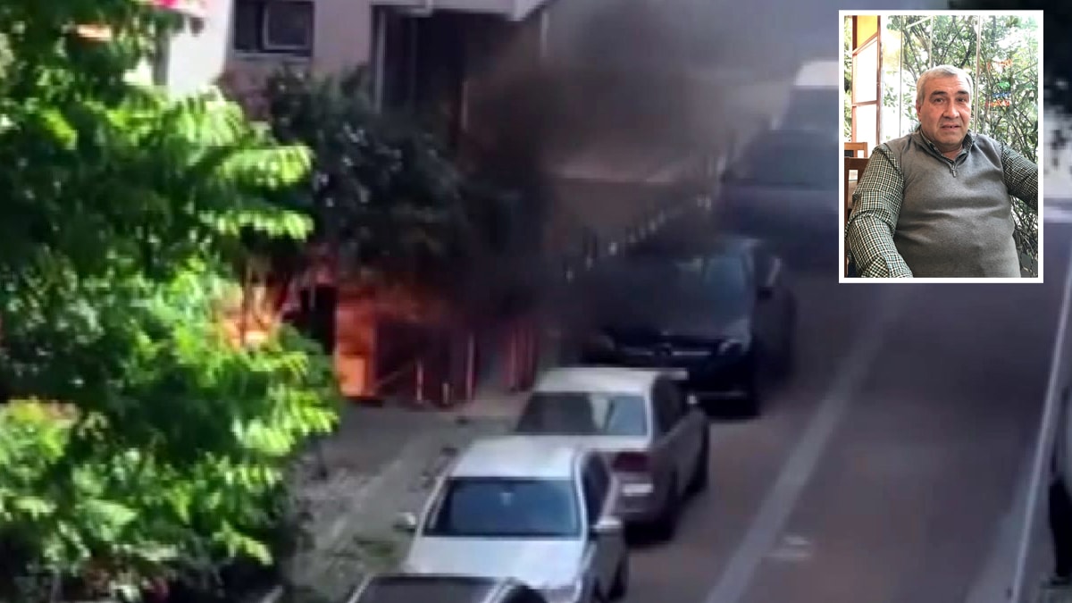 Yangını söndürmek isterken kalp krizinden öldü