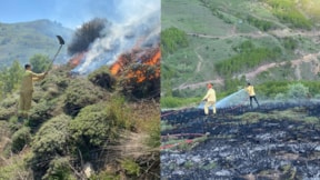 Gümüşhane'de yangın: 30 hektarlık alan küle döndü