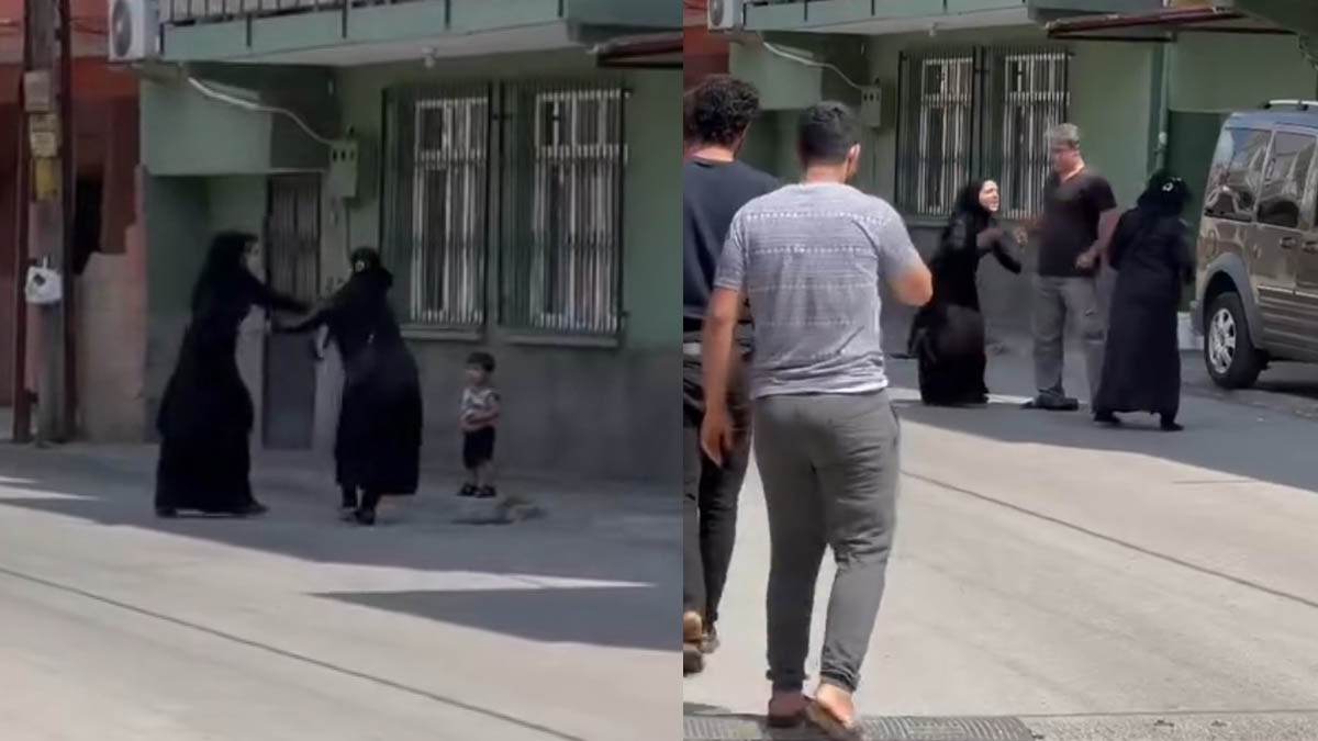 Kadın dilenciler birbirine girdi: ‘Bölgemde dilenemezsin'