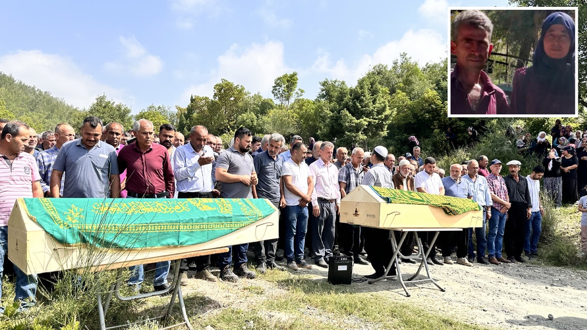 Kardeşi tarafından öldürülen kadın ve eşi toprağa verildi