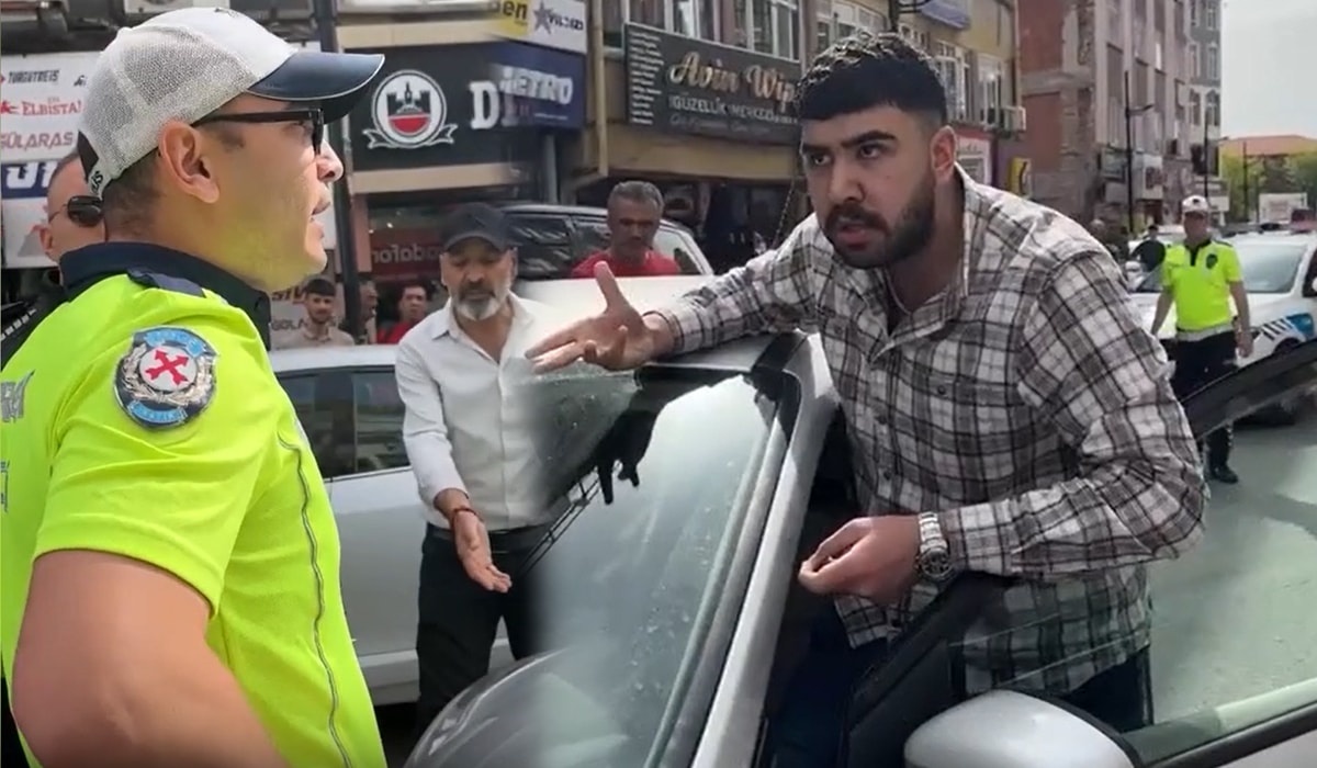 Polisin üzerine otomobil sürmüştü serbest kaldı