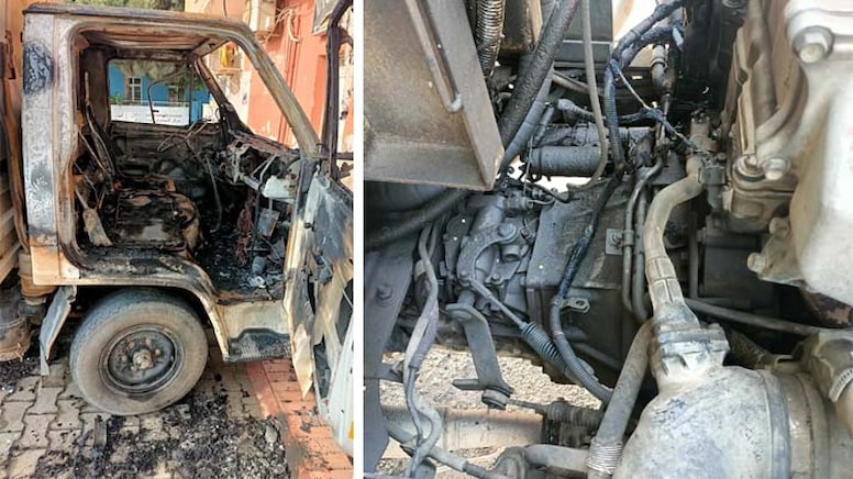 Adana'da, belediye hizmet binasına saldırı: 2 araç kundaklandı