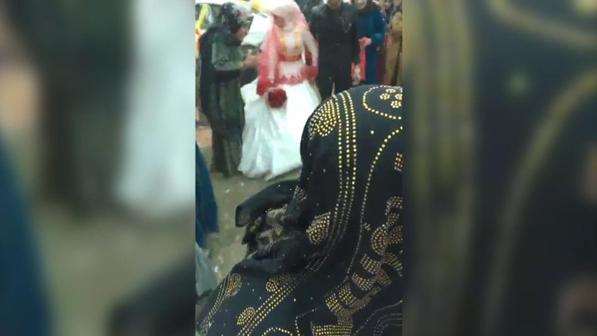 Gelinin duvağını toplarken maganda kurşunuyla vuruldu