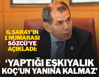 Dursun Özbek: Hesap yapmayız, çıkar yeneriz!