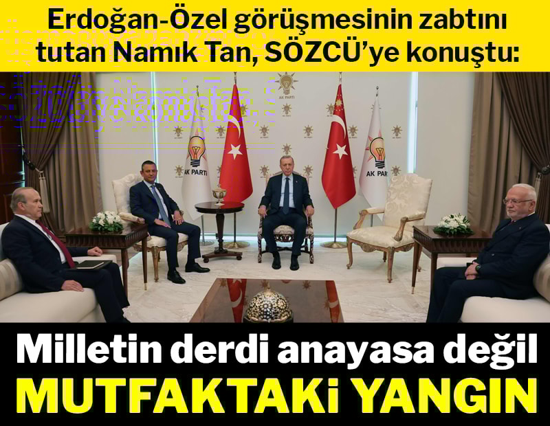 'Milletin derdi anayasa değil mutfaktaki yangın'