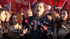Can Atalay için İstanbul Adliyesi önünden 'adalet' çağrısı