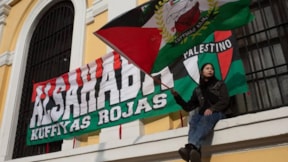 Şili'de Filistin'e destek gösterisi