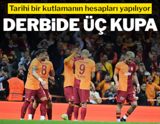Galatasaray'da hedef Fenerbahçe derbisinde üç kupa kaldırmak
