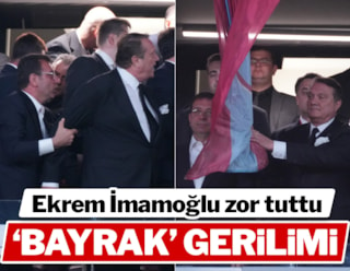 Beşiktaş-Trabzonspor finalinde bayrak krizi: Protokolde gergin anlar
