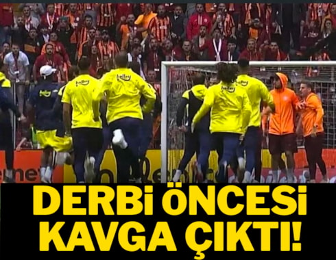 Galatasaray-Fenerbahçe derbisi öncesi kavga! Mert Hakan ve Abdülkerim Bardakcı...