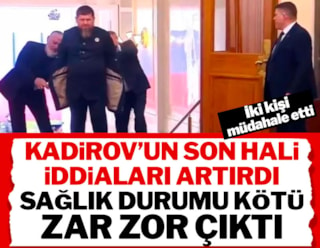 Kadirov'un görüntüsü iddiaları alevlendirdi... İki kişi müdahale etti