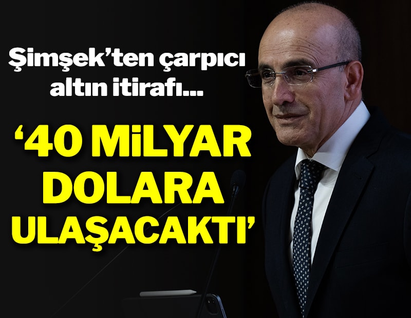 Şimşek: Müdahale etmeseydik 40 milyar dolar altın ithal edilecekti