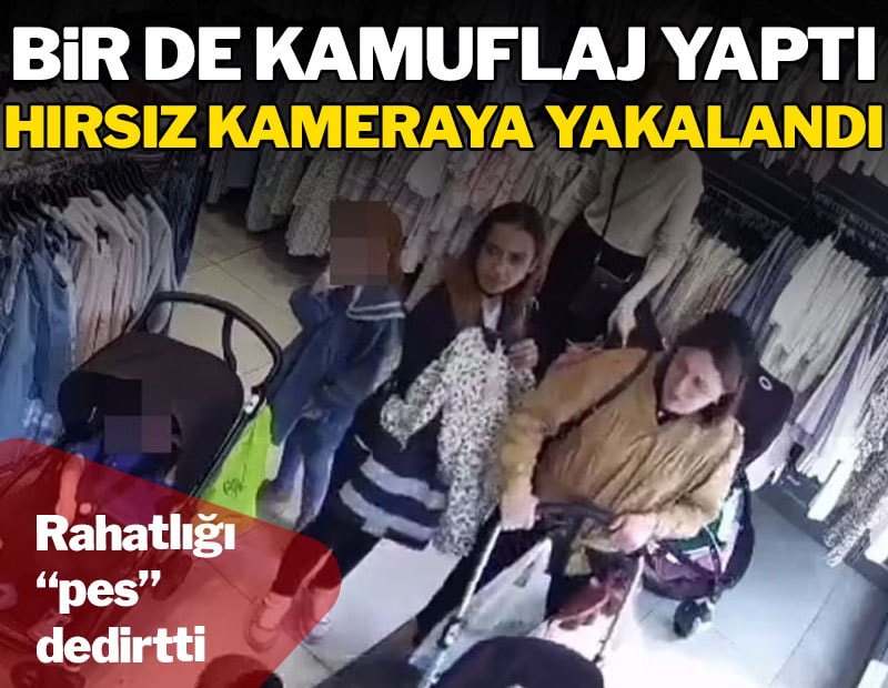 Alışveriş yapar gibi yaklaştı, giysileri kamuflaj olarak kullandı