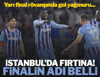 Türkiye Kupası'nda son finalist Trabzonspor! Finalin adı: Beşiktaş-Trabzonspor...