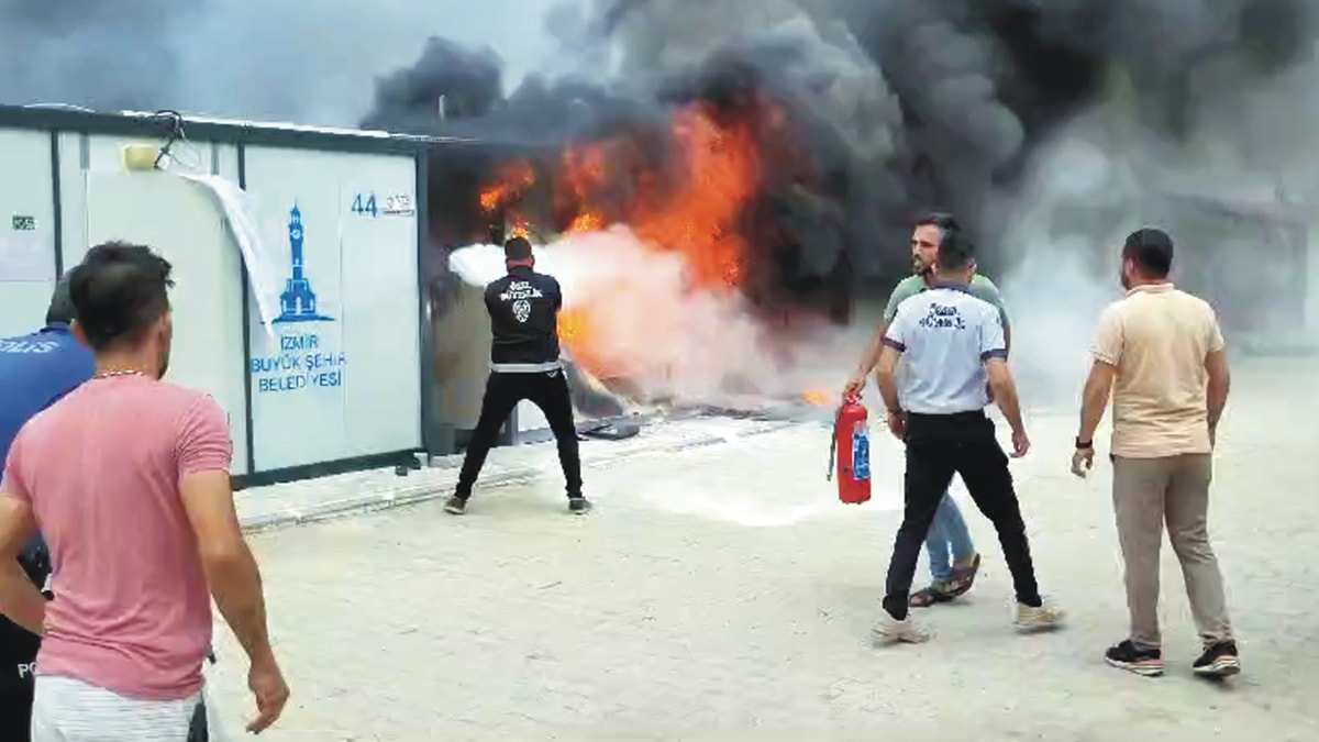 Depremzedenin yangın çilesi dinmiyor