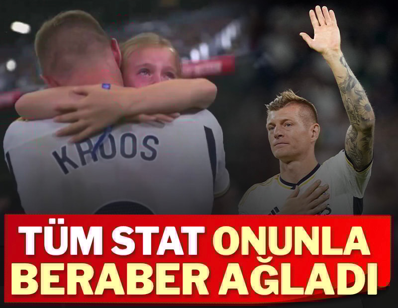 Toni Kroos gözyaşları ile Real Madrid'e veda etti