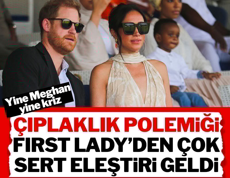 Meghan'ın kıyafeti eleştiri oklarını topladı: First Lady'den üstü kapalı eleştiri